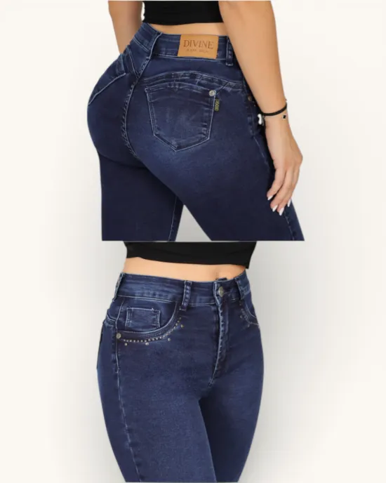Jeans Mujer Ferrari Flare Blue Galaxy Divine - Imagen 3