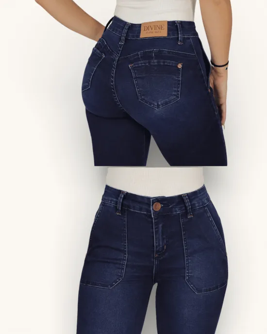 Jeans Mujer Mendoza Flare Blue Divine - Imagen 2