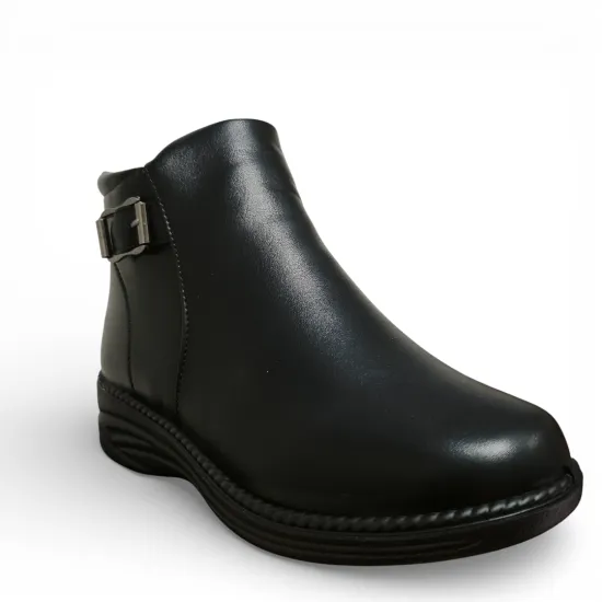 Botín Mujer Negro Confort Hebilla 401-0468 Bonny Franco - Imagen 2