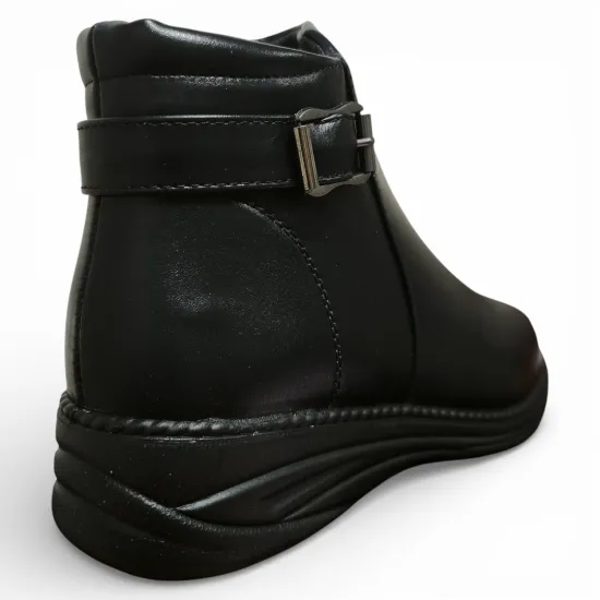 Botín Mujer Negro Confort Hebilla 401-0468 Bonny Franco - Imagen 7