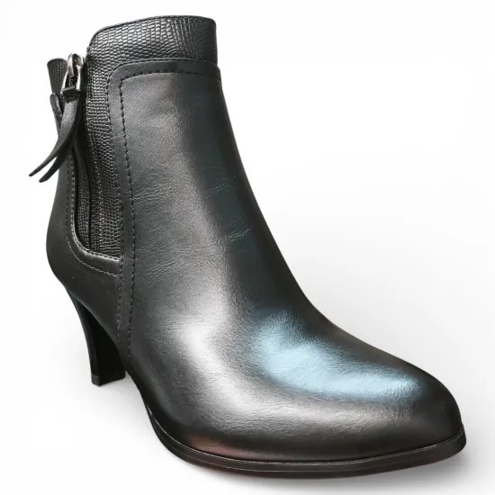 Botín Mujer Aurora Negro Elegante Bonny Franco - Imagen 3