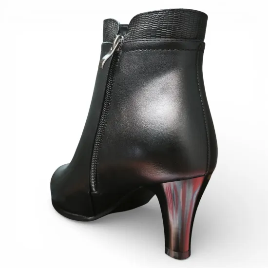 Botín Mujer Aurora Negro Elegante Bonny Franco - Imagen 5