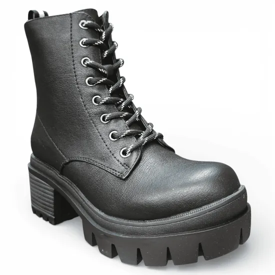 Botín Mujer Urban Chunky Noir Plataforma Bonny Franco - Imagen 11