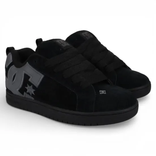 Zapatilla Hombre Court Graffik Black Grey DC - Imagen 3