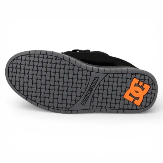 Zapatilla Hombre Court Graffik Black Orange DC - Imagen 3