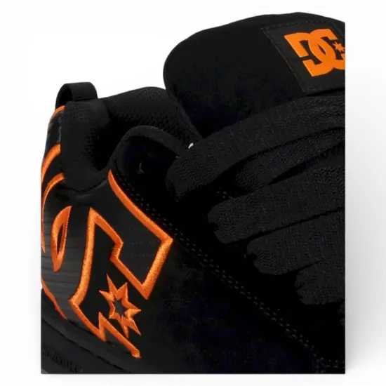 Zapatilla Hombre Court Graffik Black Orange DC - Imagen 7