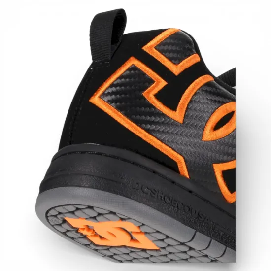 Zapatilla Hombre Court Graffik Black Orange DC - Imagen 9