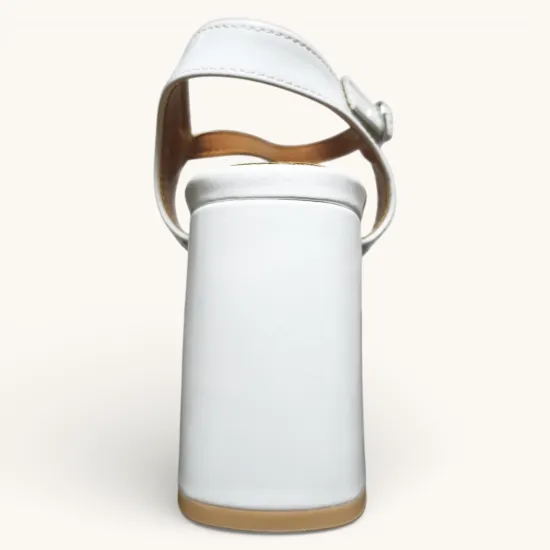 Sandalia Mujer Bianca Platform Blanco Bonny Franco - Imagen 3