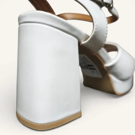 Sandalia Mujer Bianca Platform Blanco Bonny Franco - Imagen 7