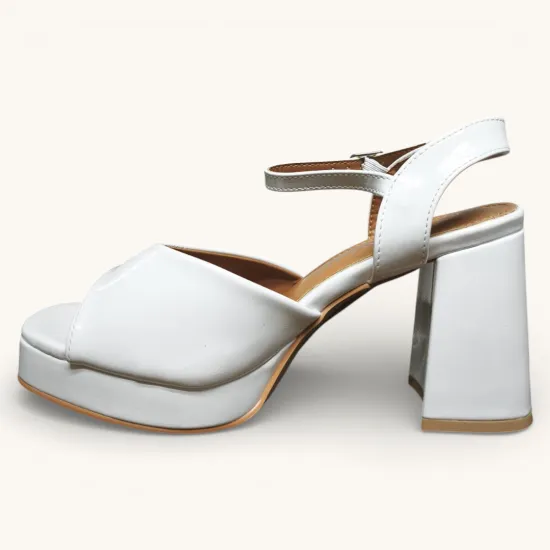 Sandalia Mujer Bianca Platform Blanco Bonny Franco - Imagen 8