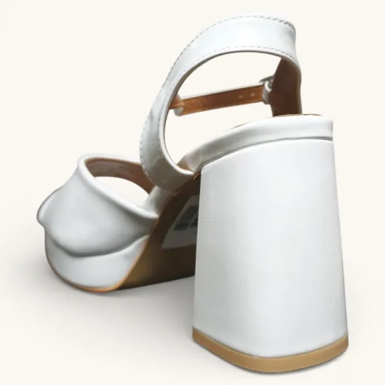 Sandalia Mujer Bianca Platform Blanco New Walk - Imagen 5