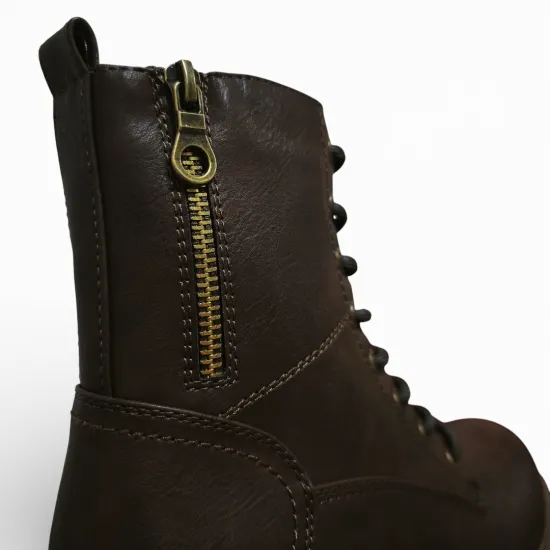 Botín Mujer Aitana Café Plataforma Bonny Franco - Imagen 6