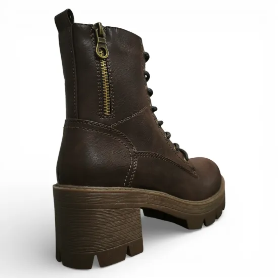 Botín Mujer Aitana Café Plataforma Bonny Franco - Imagen 7