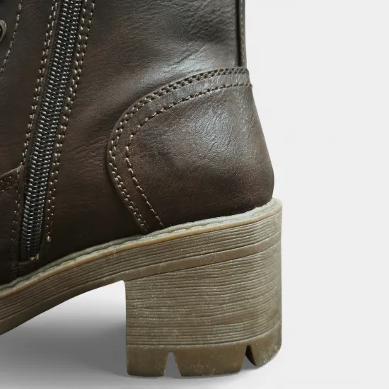 Botín Mujer Aitana Café Plataforma Bonny Franco - Imagen 10