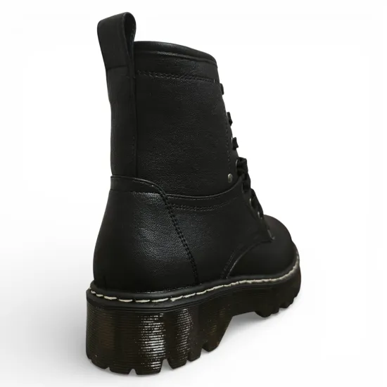 Botín Mujer Renata Negro Plataforma Bonny Franco - Imagen 6