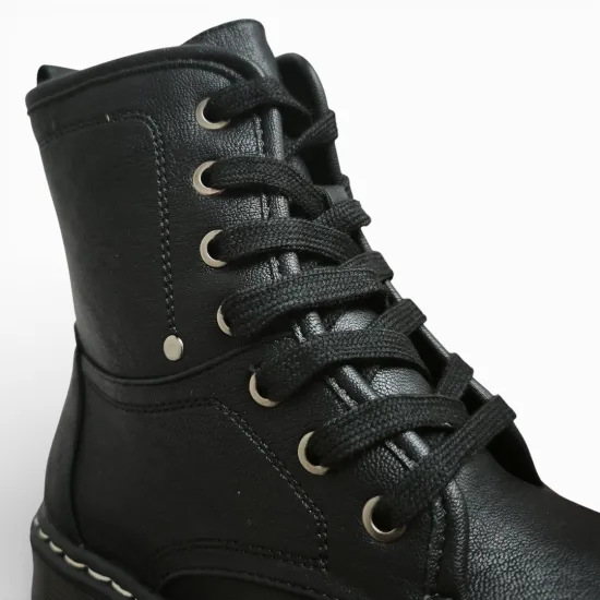 Botín Mujer Renata Negro Plataforma Bonny Franco - Imagen 9