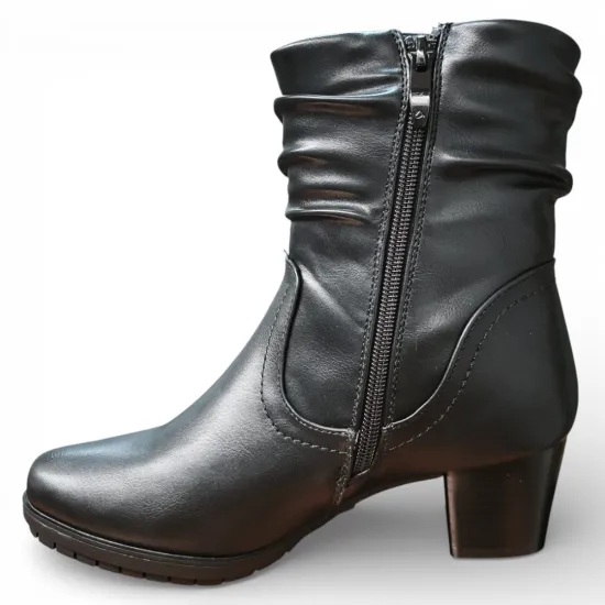 Botín Mujer Isabella Negro Clásico Bonny Franco - Imagen 4