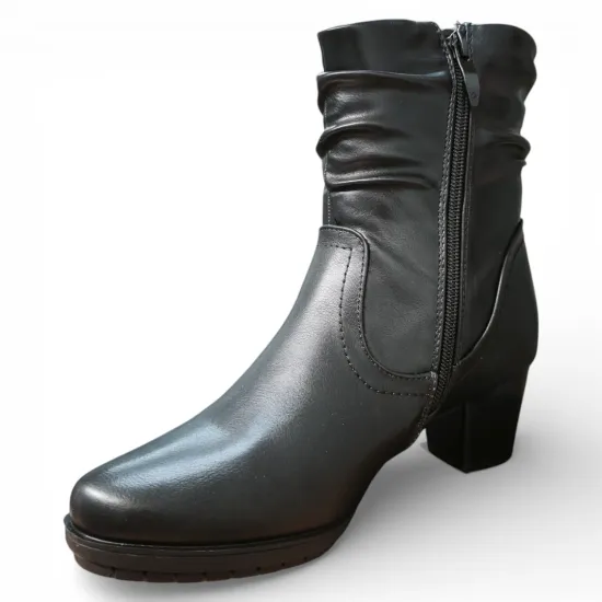 Botín Mujer Isabella Negro Clásico Bonny Franco - Imagen 5