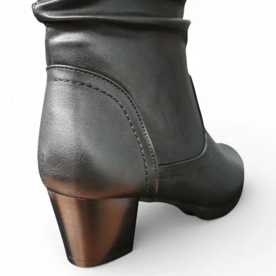 Botín Mujer Isabella Negro Clásico Bonny Franco - Imagen 8