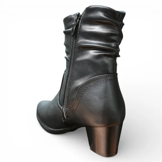 Botín Mujer Isabella Negro Clásico Bonny Franco - Imagen 9