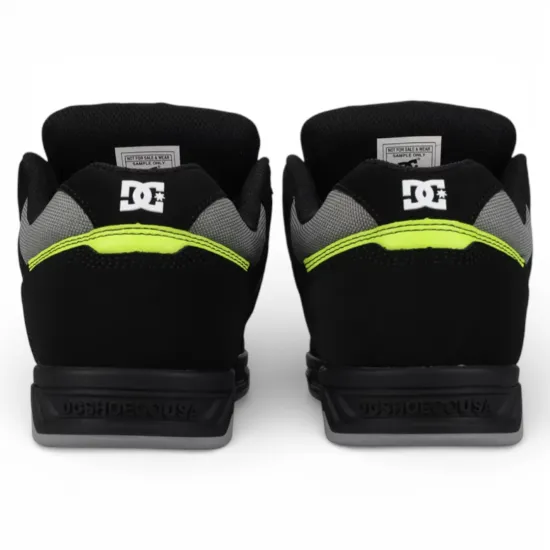 Zapatilla Hombre Stag Black/Grey Lime DC - Imagen 2