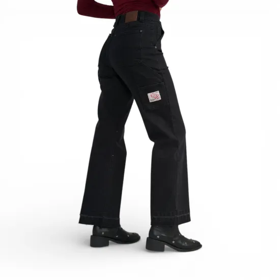 Jeans Mujer Carpenter Black  Basta Destroyed Il Gioco - Imagen 2