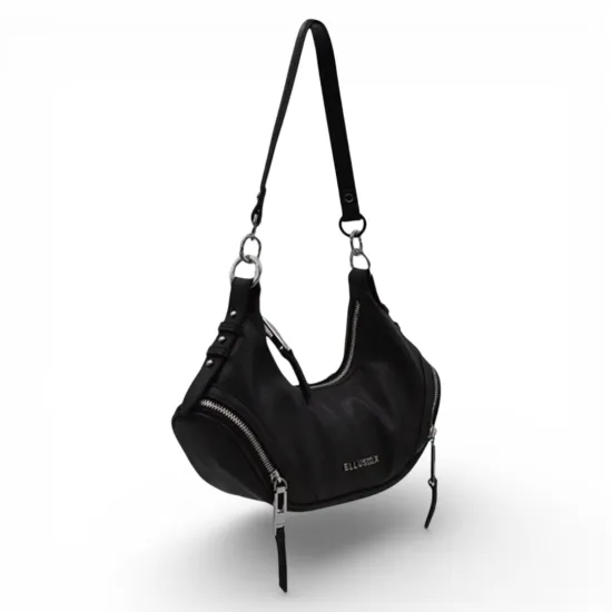 Cartera Mujer Crudo Estilo Riñonera Cierres Laterales Ellus - Imagen 2