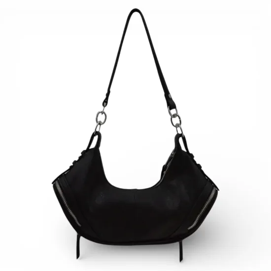 Cartera Mujer Crudo Estilo Riñonera Cierres Laterales Ellus - Imagen 3