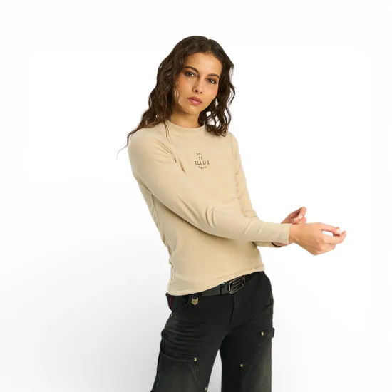 Polera Mujer Timeless Manga Larga Medio Cuello Ellus - Imagen 2