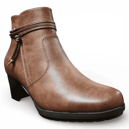 Botín Mujer Aurora Camel Confort Bonny Franco - Imagen 2