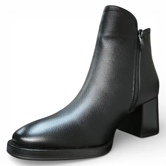 Botín Mujer Negro Taco Medio Elegante Bonny Franco - Imagen 5