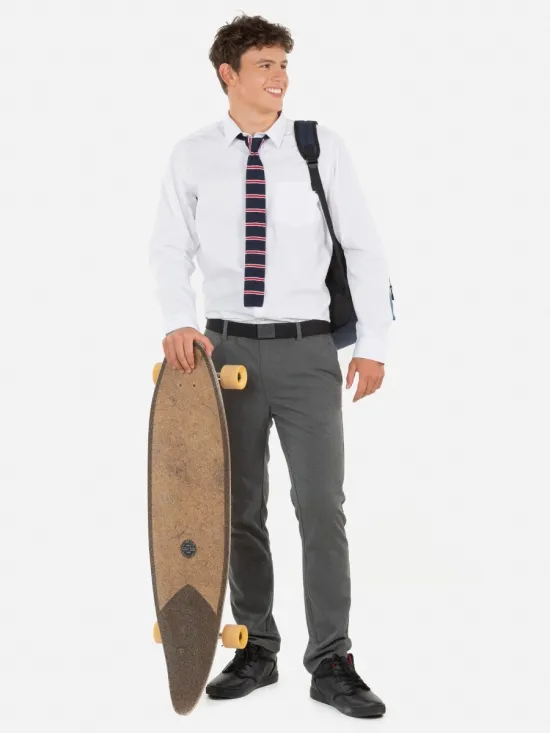 Camisa Juvenil Escolar Essential Blanco Maui - Imagen 5