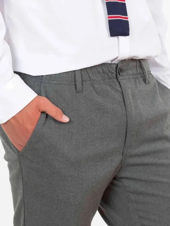 Pantalon Escolar Juvenil Royal Gris Maui - Imagen 3