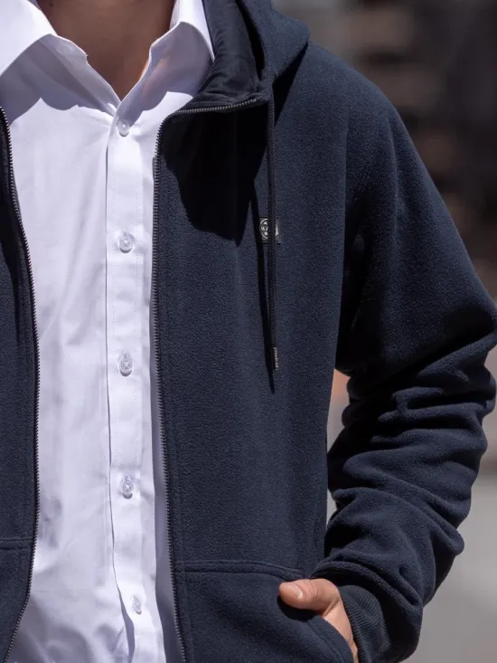 Poleron Escolar Micropolar Peak Azul Maui - Imagen 9