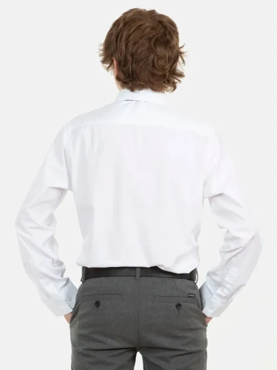 Camisa Juvenil Escolar Opal Blanco Maui - Imagen 2