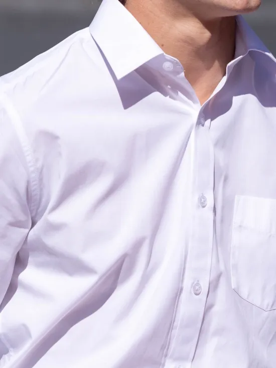 Camisa Juvenil Escolar Opal Blanco Maui - Imagen 5