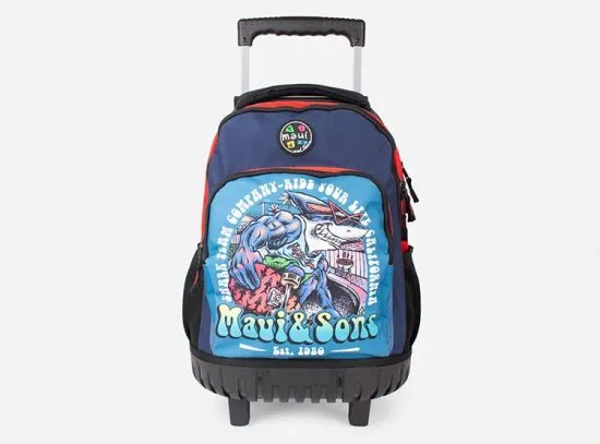 Mochila Con Ruedas Full Print Orange Maui