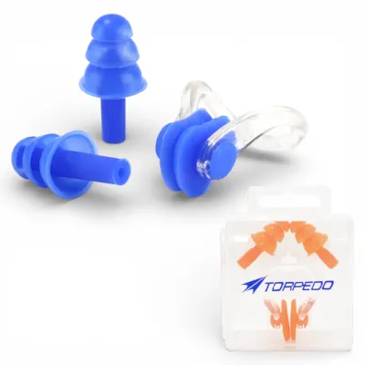 Set Tapón de Oído y Clip Nasal Splash Torpedo Naranja