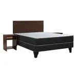 Cama Europea Cadiz 2 Plazas Base Normal + Set Cadiz Celta