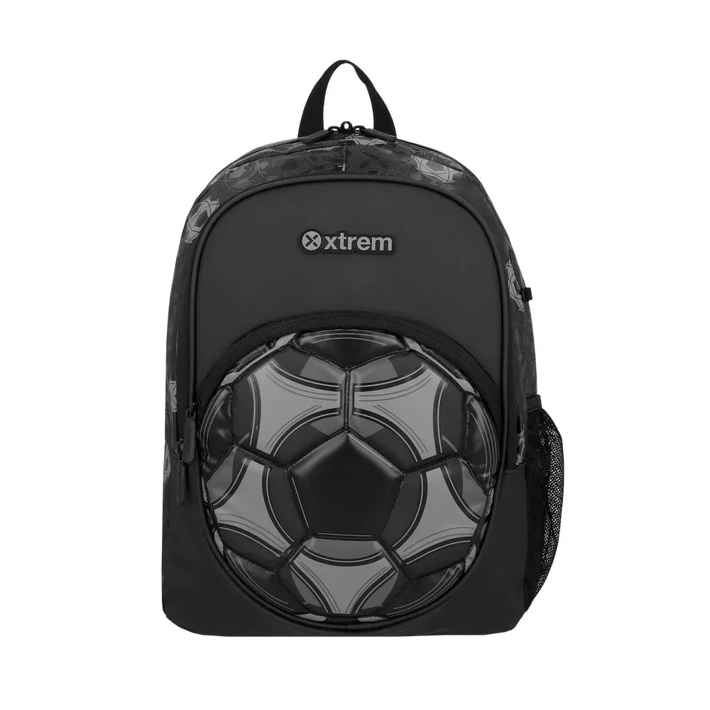 Mochila escolar Logan Fútbol Negra Xtrem