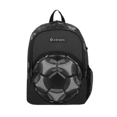 Mochila escolar Logan Fútbol Negra Xtrem