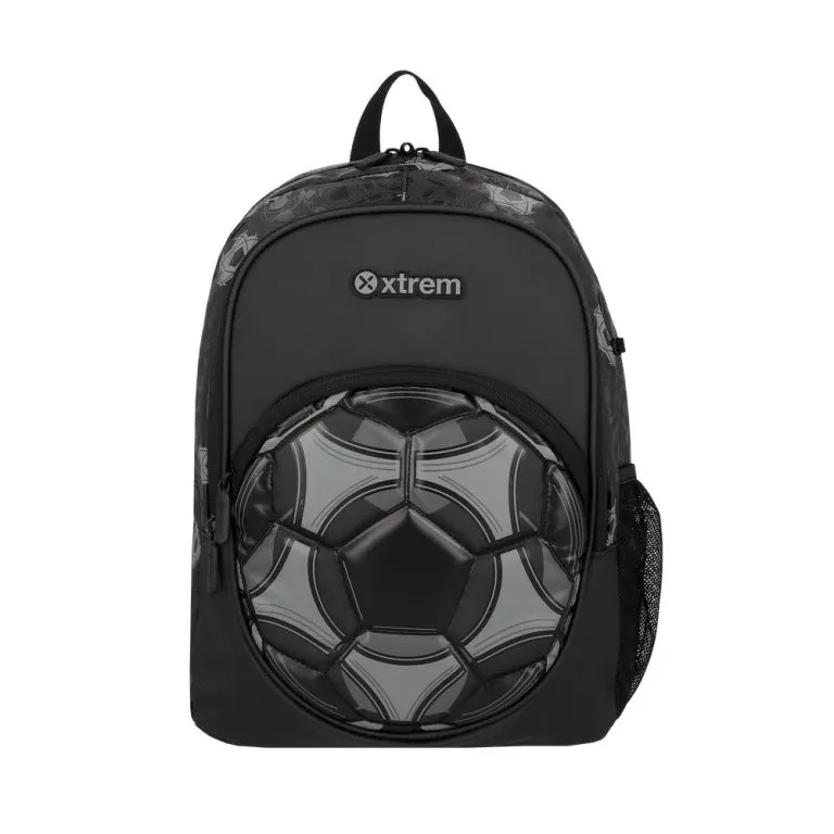 Mochila escolar Logan Fútbol Negra Xtrem