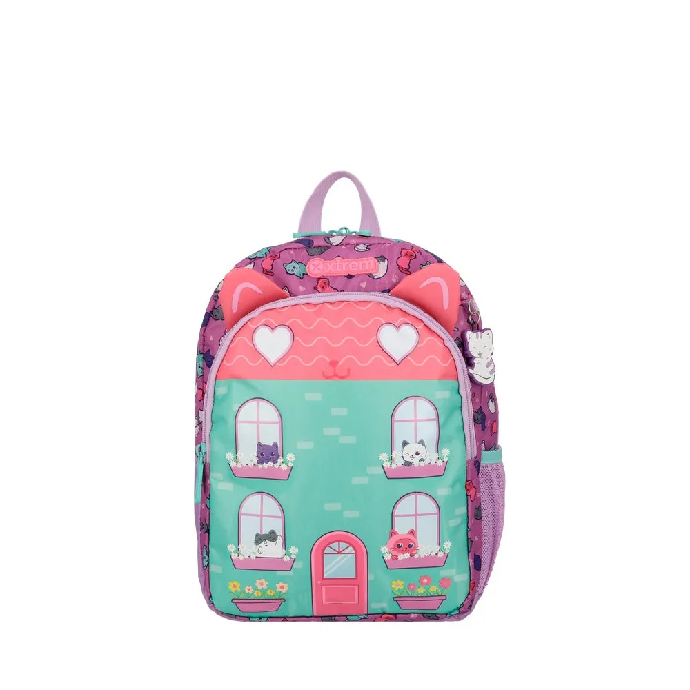 Mochila Escolar Kinder Gato Xtrem