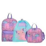 Mochila + sackpack + lonchera Minipack gatos Xtrem