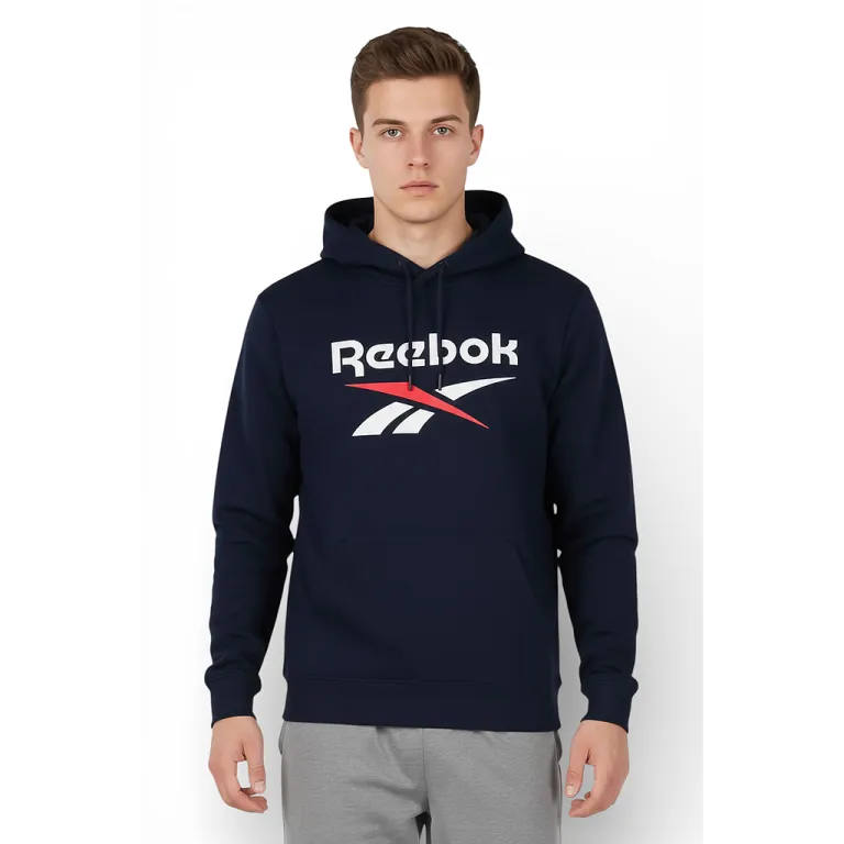 Polerón Hoodie Hombre Azul Marino Reebok