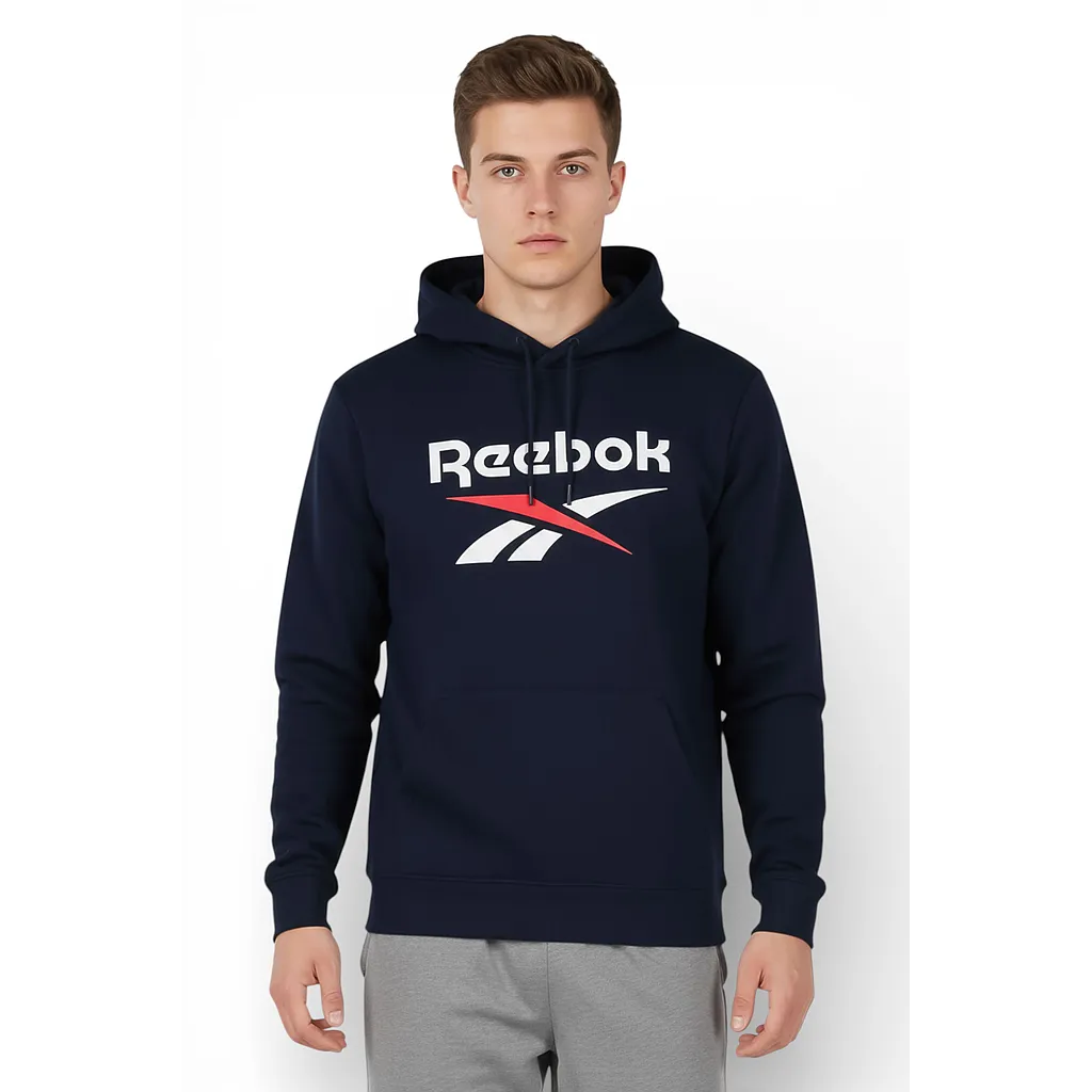 Polerón Hoodie Hombre Azul Marino Reebok