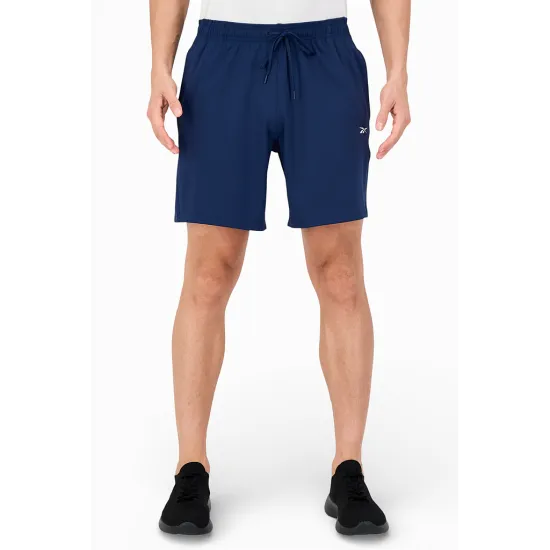 Short Deportivo Hombre Azul Marino Training Fit Drawstring Reebok