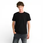 Polera Hombre Básica Logo Bordado Negro Ellus