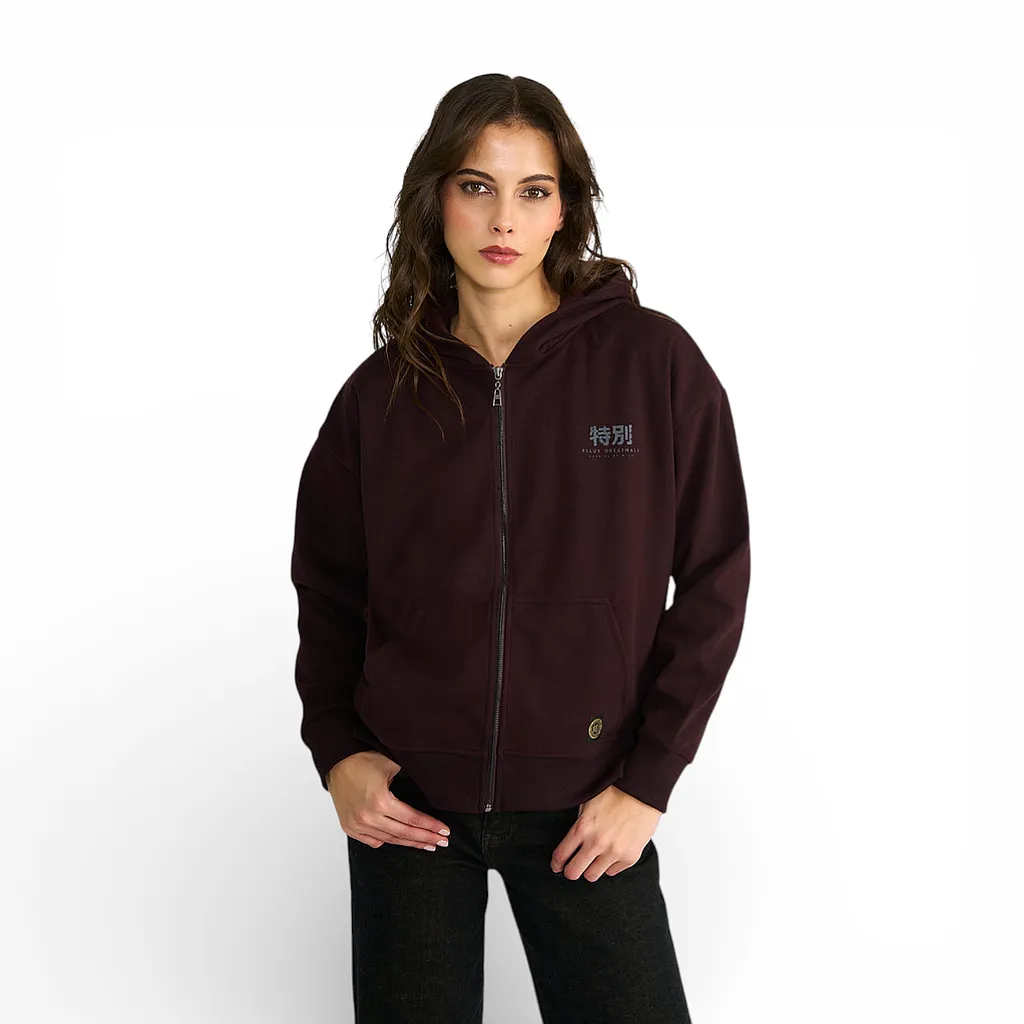 Polerón Mujer Young Lovers Loose Fit Morado Ellus