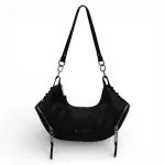 Cartera Mujer Crudo Estilo Riñonera Cierres Laterales Ellus